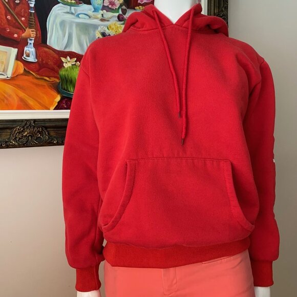 Supreme Youth Sleeve Patch Box Logo Hoodie Sweatshirt Kangaroo Pocket - Picture 3 of 11